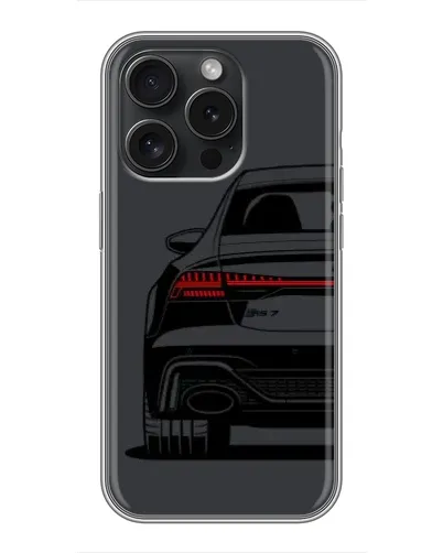 Чехол для iPhone 15 Pro с картинкой «Задняя часть Audi — арт» Чехол для iPhone 15 Pro с картинкой «Задняя часть Audi — арт»