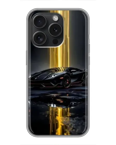 Чехол для iPhone 15 Pro с картинкой «Ночной Lamborghini драйв» Чехол для iPhone 15 Pro с картинкой «Ночной Lamborghini драйв»