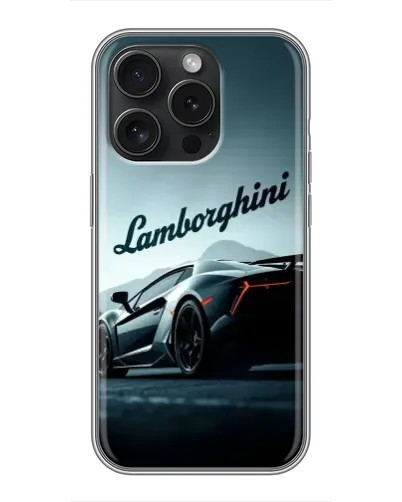 Чехол для iPhone 15 Pro с картинкой «Классическая надпись Lamborghini» Чехол для iPhone 15 Pro с картинкой «Классическая надпись Lamborghini»