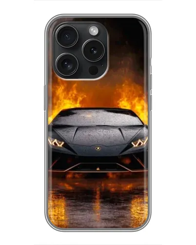 Чехол для iPhone 15 Pro с картинкой «Lamborghini в огне» Чехол для iPhone 15 Pro с картинкой «Lamborghini в огне»