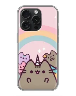 Чохол для iPhone 15 Pro з картинкою «Єдиноріг Pusheen»