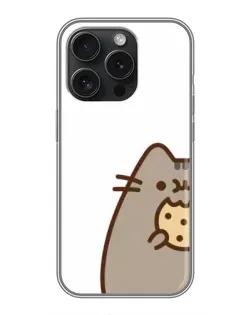 Чохол для iPhone 15 Pro з картинкою «Пушин з печивом»