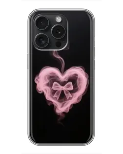 Чохол для iPhone 15 Pro з картинкою «Димчасте серце»