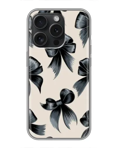 Чехол для iPhone 15 Pro с картинкой «Банты Coquette» Чехол для iPhone 15 Pro с картинкой «Банты Coquette»