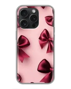 Чохол для iPhone 15 Pro з картинкою «Бордовий атлас»