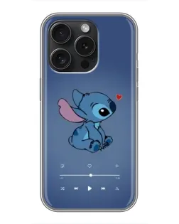 Чехол для iPhone 15 Pro с картинкой «Музыкальный Stitch»