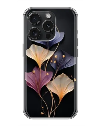 Чехол для iPhone 15 Pro с картинкой «Лиловые цветы грации» Чехол для iPhone 15 Pro с картинкой «Лиловые цветы грации»