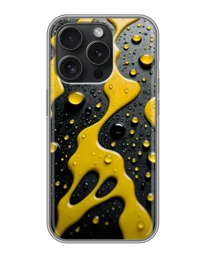 Чехол для iPhone 15 Pro с картинкой «Жидкое желтое золото» Чехол для iPhone 15 Pro с картинкой «Жидкое желтое золото»