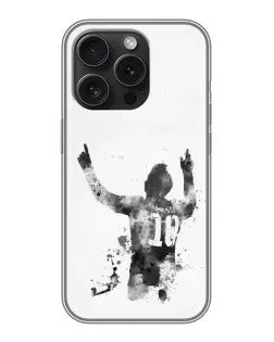 Чехол для iPhone 15 Pro с картинкой «Messi ART»