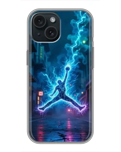 Чохол для iPhone 15 з картинкою «Jordan Gold Jumpman»