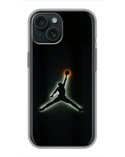 Чохол для iPhone 15 з картинкою «Jordan Gradient Logo»