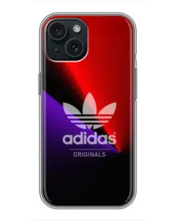 Чохол для iPhone 15 з картинкою «Adidas Red Neon»