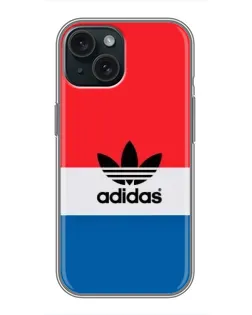 Чохол для iPhone 15 з картинкою «Ретро блоки Adidas»