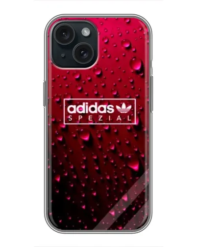 Чохол для iPhone 15 з картинкою «Adidas Gold Marble»