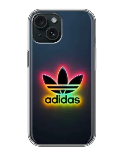 Чохол для iPhone 15 з картинкою «Неоновий Adidas»