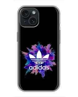 Чохол для iPhone 15 з картинкою «Вибух фарб Adidas»