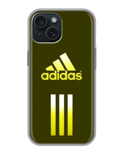 Чохол для iPhone 15 з картинкою «Оливковий градієнт Adidas»
