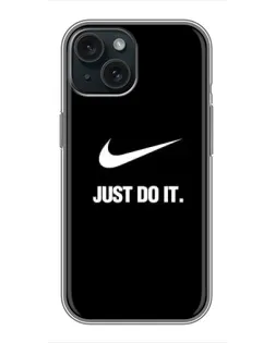 Чохол для iPhone 15 з картинкою «Класичний принт Nike»