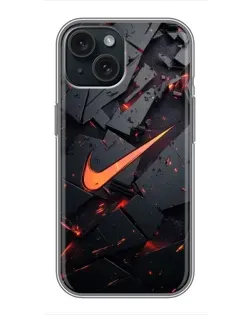Чохол для iPhone 15 з картинкою «Nike — ефект розломів»