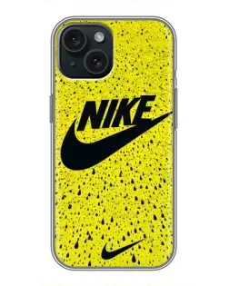 Чохол для iPhone 15 з картинкою «Жовтий текстурний Nike»