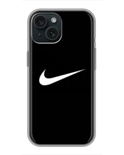 Чехол для iPhone 15 с картинкой «Минималистический Найк» Чехол для iPhone 15 с картинкой «Минималистический Найк»