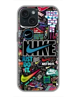 Чехол для iPhone 15 с картинкой «Яркий коллаж Nike» Чехол для iPhone 15 с картинкой «Яркий коллаж Nike»