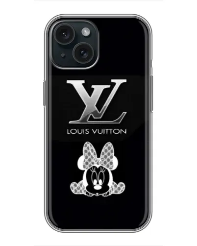 Чохол для iPhone 15 з картинкою «LV та Мінні Маус»