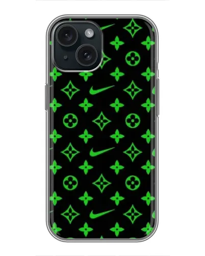 Чохол для iPhone 15 з картинкою «Неоновий принт LV»