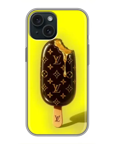 Чохол для iPhone 15 з картинкою «Морозиво від LV»