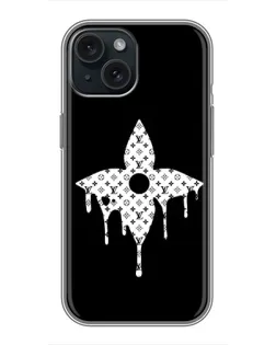 Чохол для iPhone 15 з картинкою «Квіткова монограма»