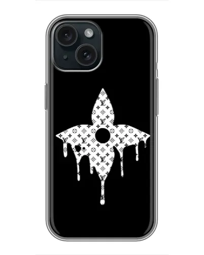 Чохол для iPhone 15 з картинкою «Квіткова монограма»