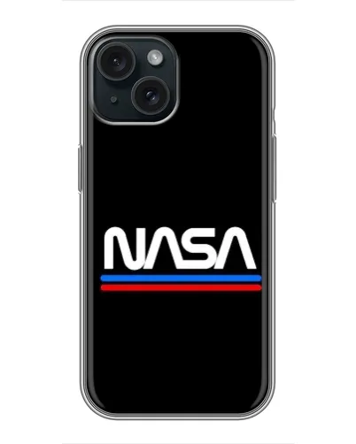 Чохол для iPhone 15 з картинкою «NASA — класика Red Blue»