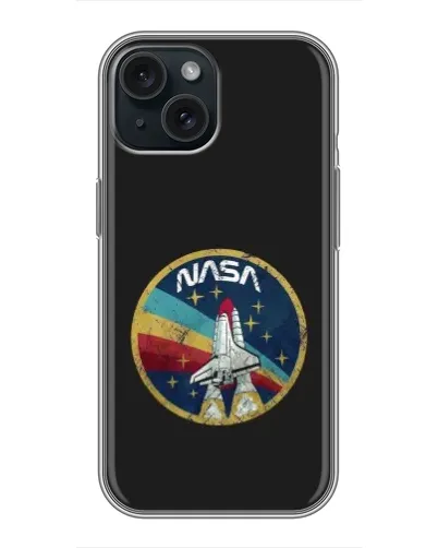 Чохол для iPhone 15 з картинкою «NASA — емблема місії»