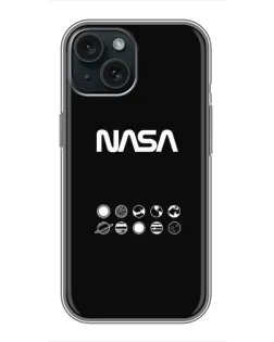 Чохол для iPhone 15 з картинкою «NASA — технічний принт»