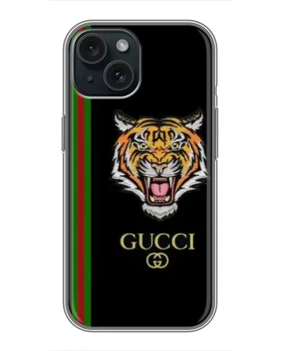 Чохол для iPhone 15 з картинкою «Тигр Gucci»