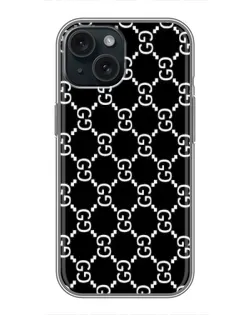 Чохол для iPhone 15 з картинкою «Gucci — сітчастий паттерн»