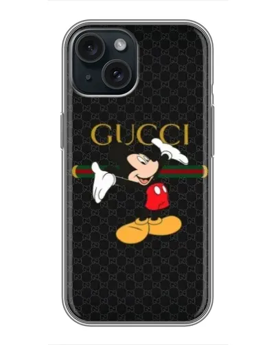Чохол для iPhone 15 з картинкою «Міккі Маус Gucci»