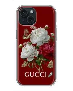Чохол для iPhone 15 з картинкою «Gucci — сад»