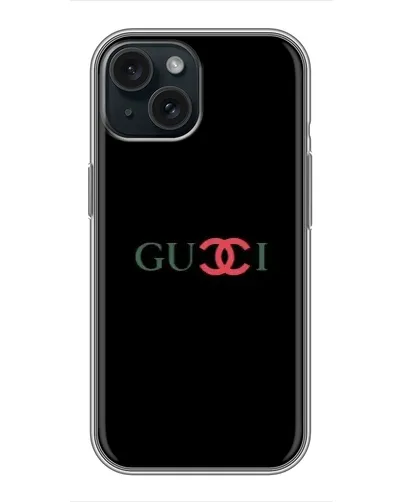 Чохол для iPhone 15 з картинкою «Gucci — червоний градієнт»