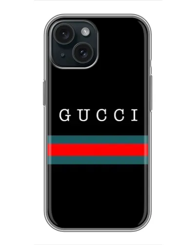 Чохол для iPhone 15 з картинкою «Gucci — червоний пояс»