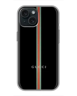 Чохол для iPhone 15 з картинкою «Gucci — строга лінія» Чохол для iPhone 15 з картинкою «Gucci — строга лінія»