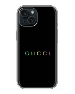 Чохол для iPhone 15 з картинкою «Gucci — неоновий мінімалізм» Чохол для iPhone 15 з картинкою «Gucci — неоновий мінімалізм»