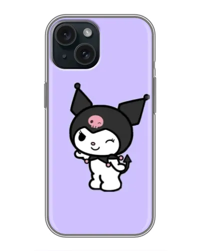 Чохол для iPhone 15 з картинкою «Класична Kuromi»