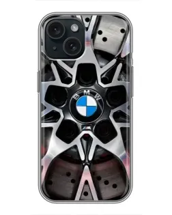 Чохол для iPhone 15 з картинкою «BMW — деталь диска»