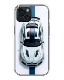 Чохол для iPhone 15 з картинкою «Вид зверху — BMW M»