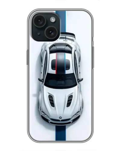 Чохол для iPhone 15 з картинкою «Вид зверху — BMW M»