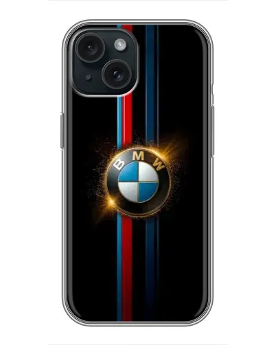 Чохол для iPhone 15 з картинкою «BMW M-Power неон»