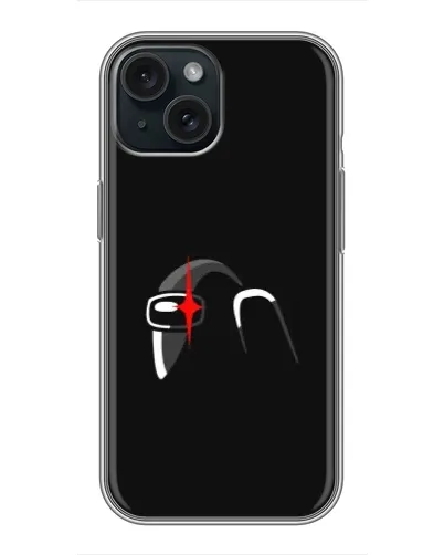 Чохол для iPhone 15 з картинкою «Among Us шолом»