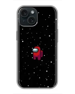 Чохол для iPhone 15 з картинкою «Червоний Among Us»