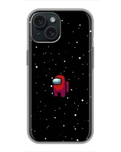 Чохол для iPhone 15 з картинкою «Червоний Among Us»